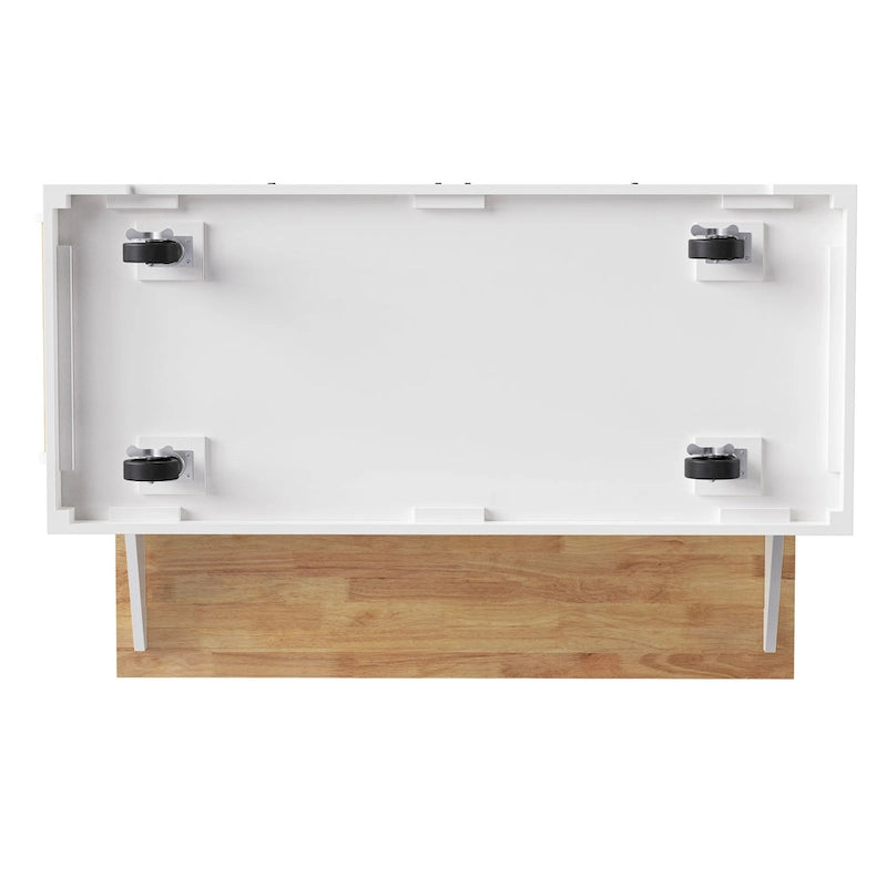 Rolling Kitchen Island with Drop Leaf, Kitchen Island Cart on Wheels, Moveable Island Table with 4 Doors Cabinet & 3 Drawers