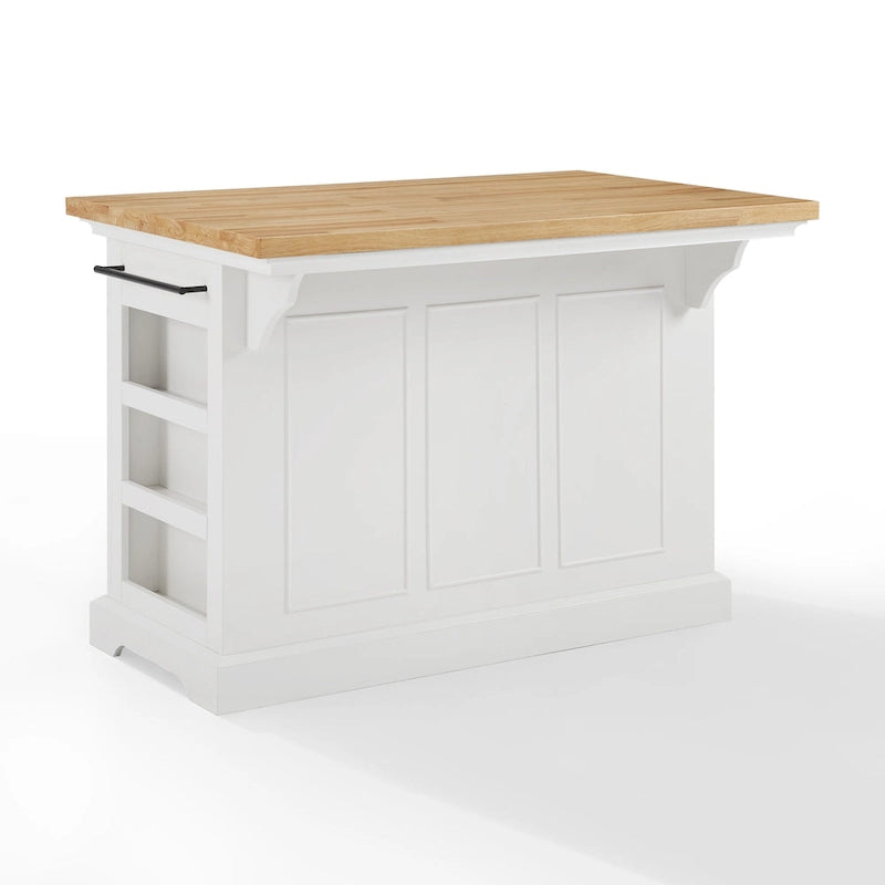 Julia 50" Wood Top Kitchen Island with Storage - 50W x 32D x 36H
