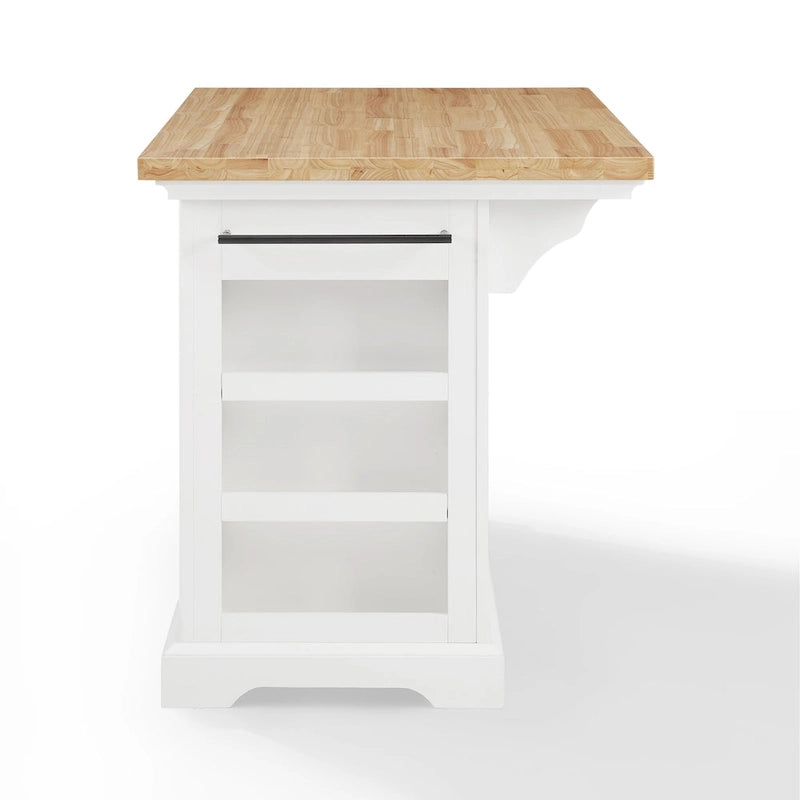 Julia 50" Wood Top Kitchen Island with Storage - 50W x 32D x 36H