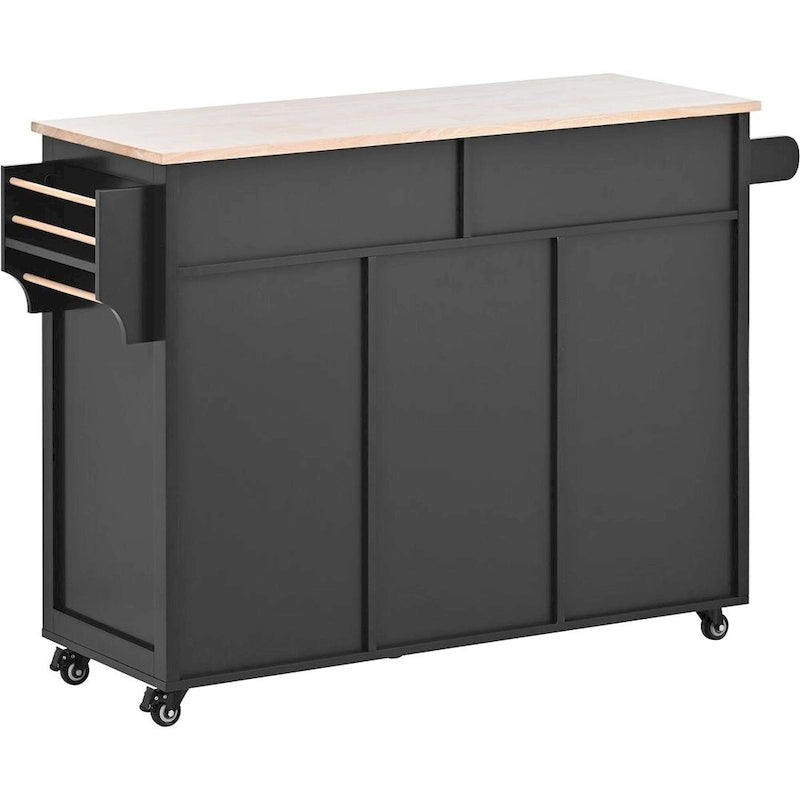Store Kitchen Cart with Wheels and 8 Drawers
