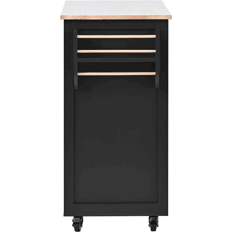 Store Kitchen Cart with Wheels and 8 Drawers