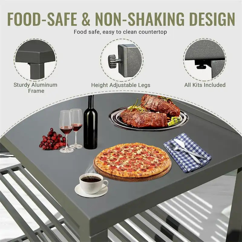 Outdoor Kitchen Island with Storage